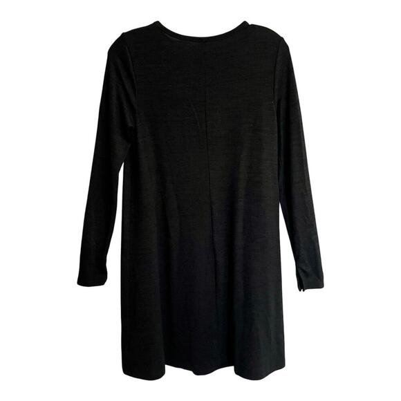 GAP Dress Women Size Small Black Swing Long Sleeve Basic Staple A Line Preppy - Picture 2 of 7
